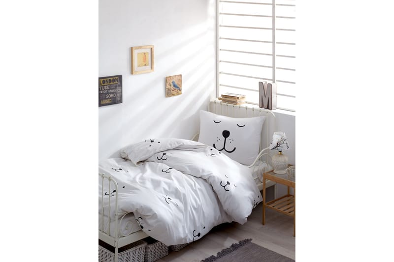EnLora Home Ranforce Bäddset - Vit - Textil & mattor - Sängkläder - Bäddset & påslakanset