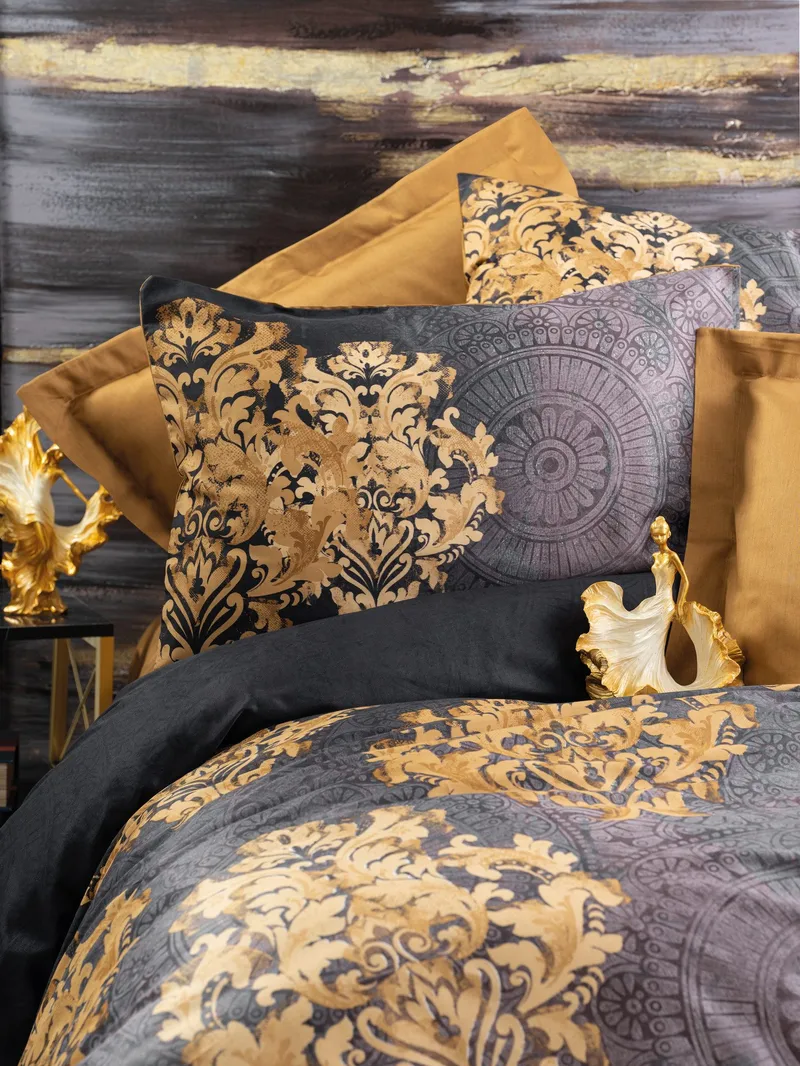 Jovrenis Bäddset 240x220 cm - Antracit Beige - Textil & mattor - Sängkläder - Bäddset & påslakanset