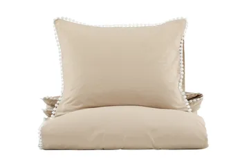 Livia Bäddset 2-Dels 150x200/50x60 cm - Beige/Vit - Textil & mattor - Sängkläder - Bäddset & påslakanset - Påslakanset enkelsäng