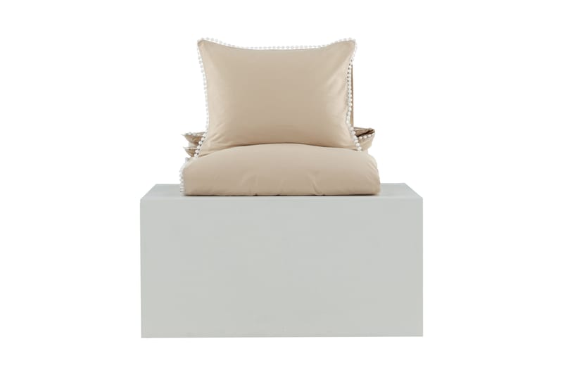 Livia Bäddset 2-Dels 150x200/50x60 cm - Beige/Vit - Textil & mattor - Sängkläder - Bäddset & påslakanset - Påslakanset enkelsäng