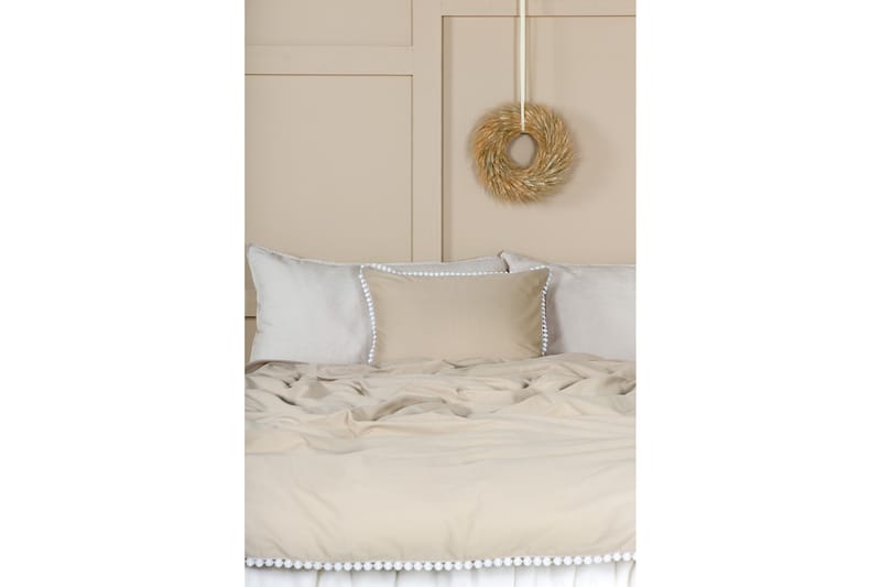 Livia Bäddset 2-Dels 150x200/50x60 cm - Beige/Vit - Textil & mattor - Sängkläder - Bäddset & påslakanset - Påslakanset enkels�äng