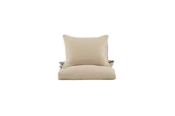 Livia Bäddset 2-Dels 150x200/50x60 cm - Beige/Vit - Textil & mattor - Sängkläder - Bäddset & påslakanset - Påslakanset enkelsäng