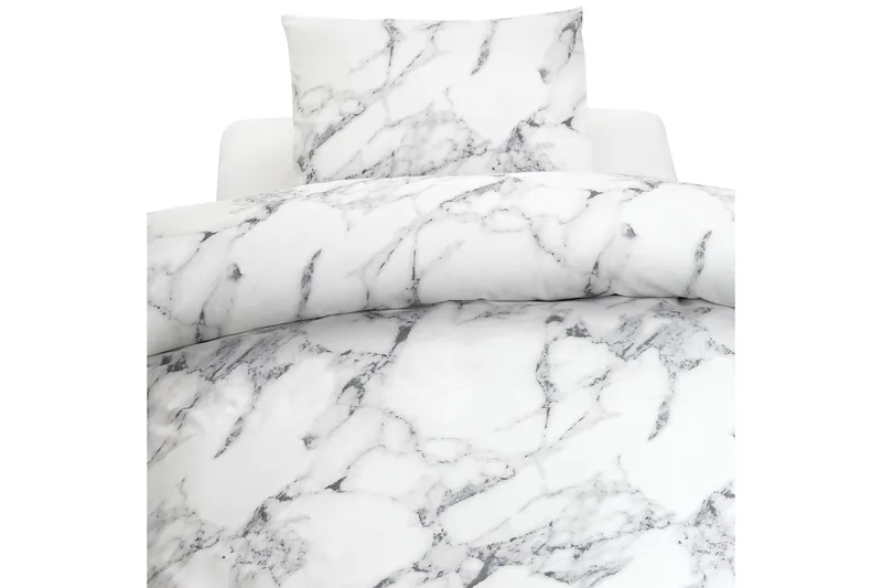 Marmor Bäddset 2 st 2-dels Vit Marmor, Borganäs