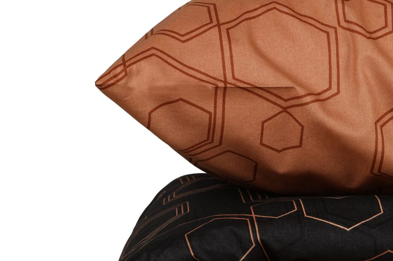 Marteby Bäddset 140x200 cm - Koppar Svart - Textil & mattor - Sängkläder - Bäddset & påslakanset