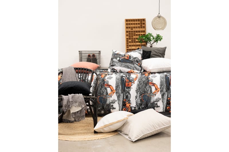 Maskiner Bäddset Orange - Franzén - Textil & mattor - Sängkläder - Bäddset & påslakanset