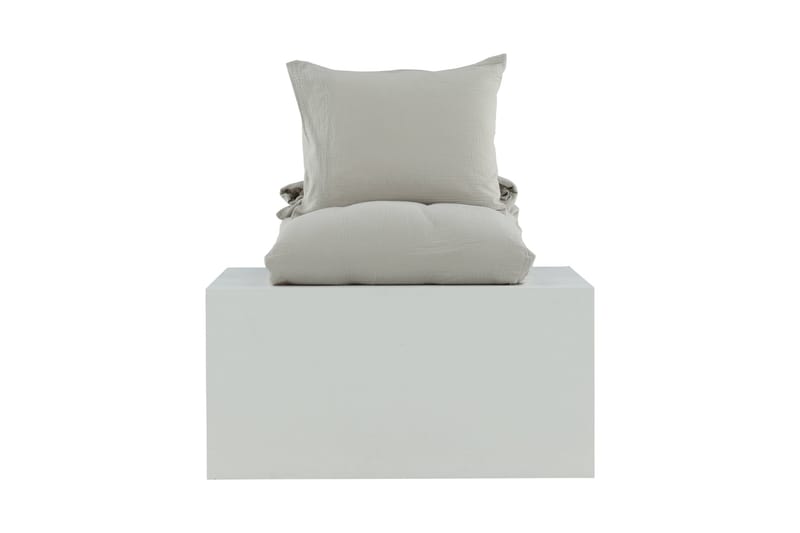 Mila Bäddset 2-Dels 150x200/50x60 cm - Ljusgrå - Textil & mattor - Sängkläder - Bäddset & påslakanset - Påslakanset enkelsäng