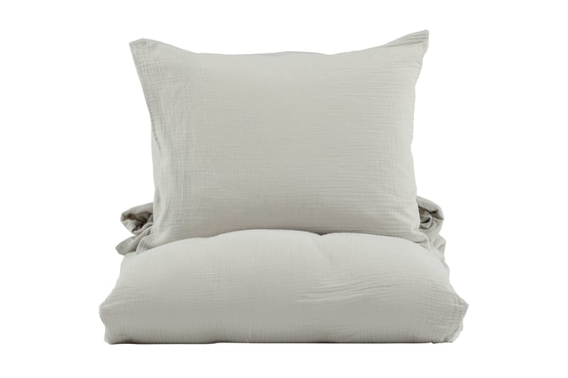 Mila Bäddset 2-Dels 150x200/50x60 cm - Ljusgrå - Textil & mattor - Sängkläder - Bäddset & påslakanset - Påslakanset enkelsäng