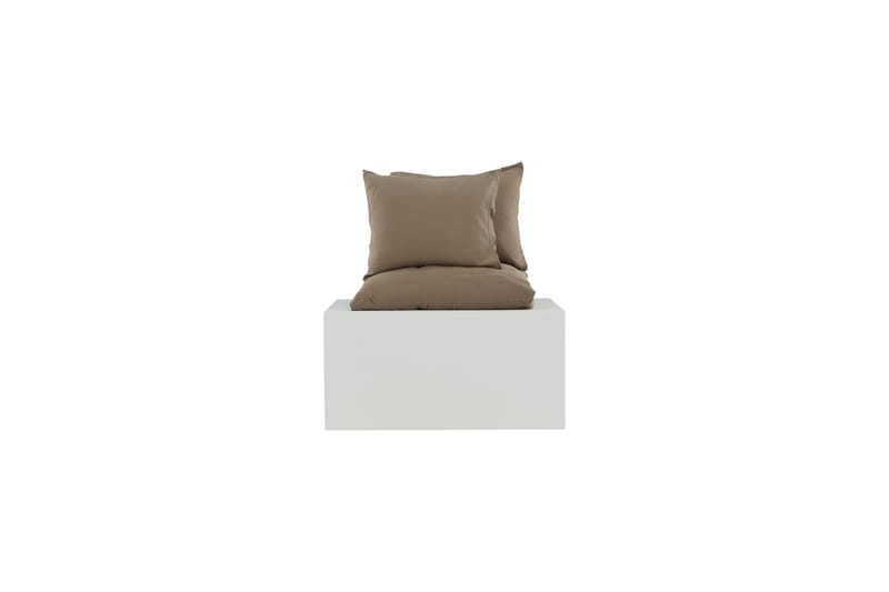 Mila Bäddset 2-Dels 220x240/50x60 cm - Brun - Textil & mattor - Sängkläder - Bäddset & påslakanset - Påslakanset dubbelsäng