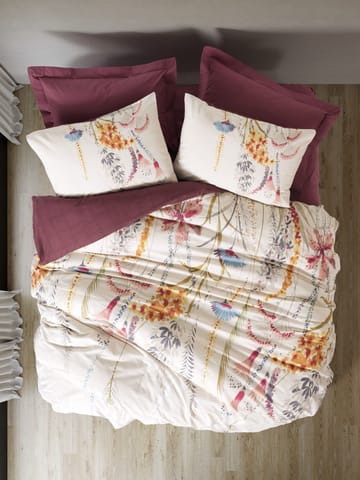 Omvyn Bäddset 240x220 cm - Klarvinröd - Textil & mattor - Sängkläder - Bäddset & påslakanset