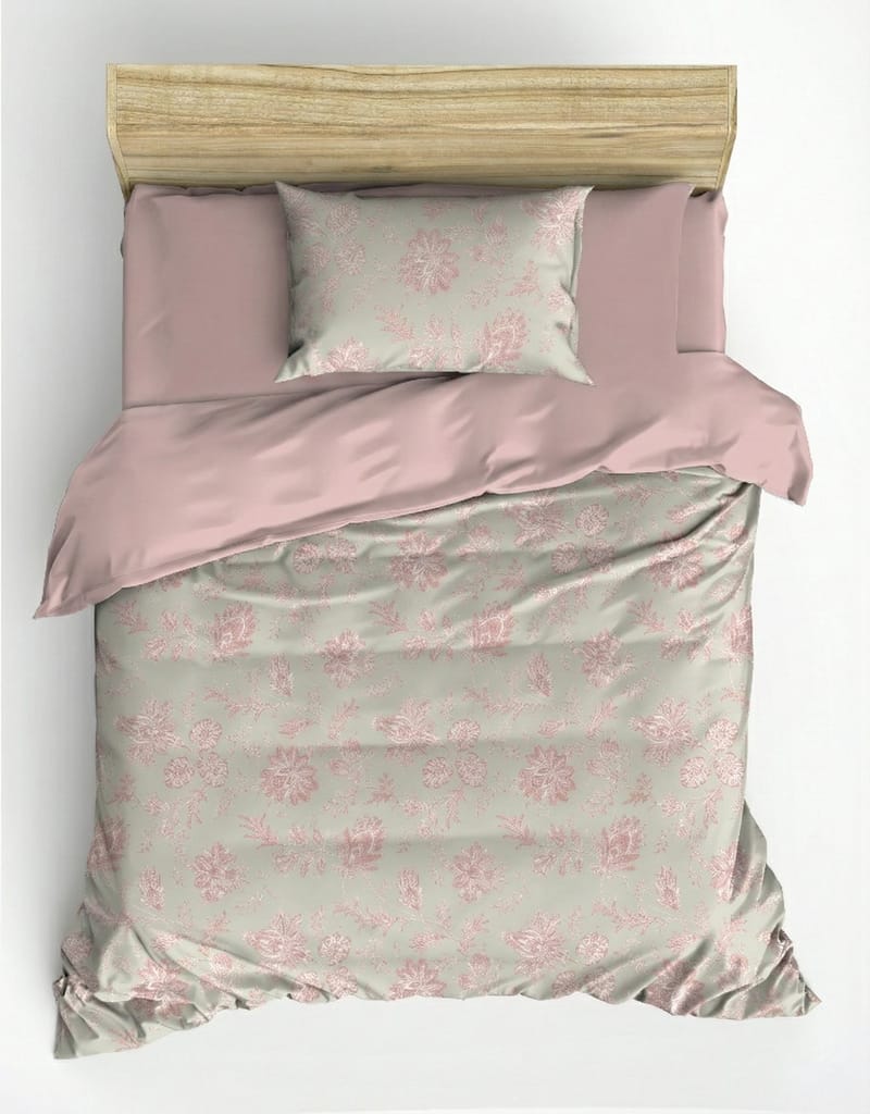 Osvian Bäddset 140x200 cm - Puder - Textil & mattor - Sängkläder - Bäddset & påslakanset