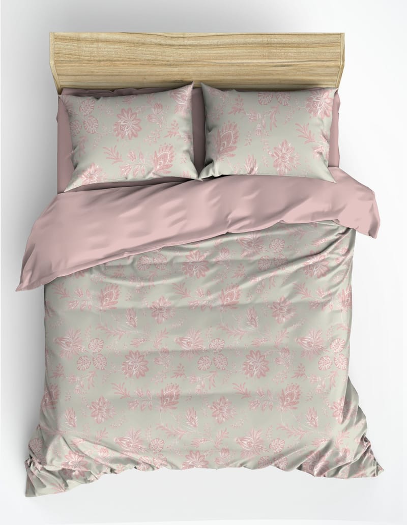 Osvian Bäddset 240x220 cm - Puder - Textil & mattor - Sängkläder - Bäddset & påslakanset