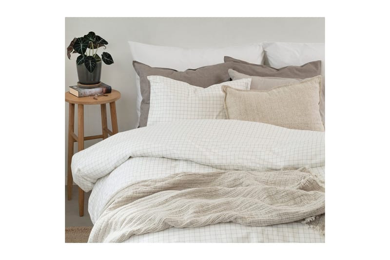 Påslakan 2-Dels Set Birger Flanell Offwhite - Offwhite - Textil & mattor - Sängkläder - Täcke