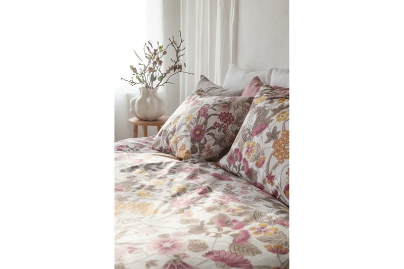 Påslakan 2-Dels Set Blombacken Rosa - Rosa - Textil & mattor - Sängkläder - Bäddset & påslakanset