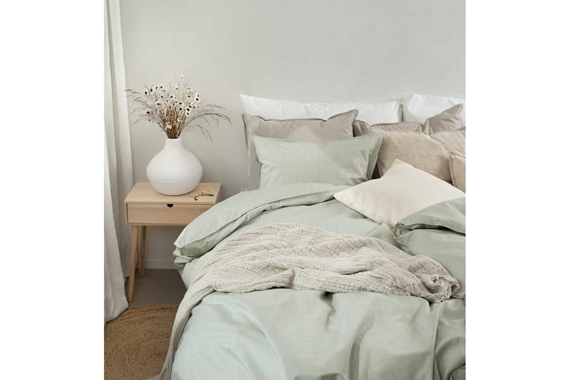 Påslakan 2-Dels Set Chambray Grön - Textil & mattor - Sängkläder - Bäddset & påslakanset