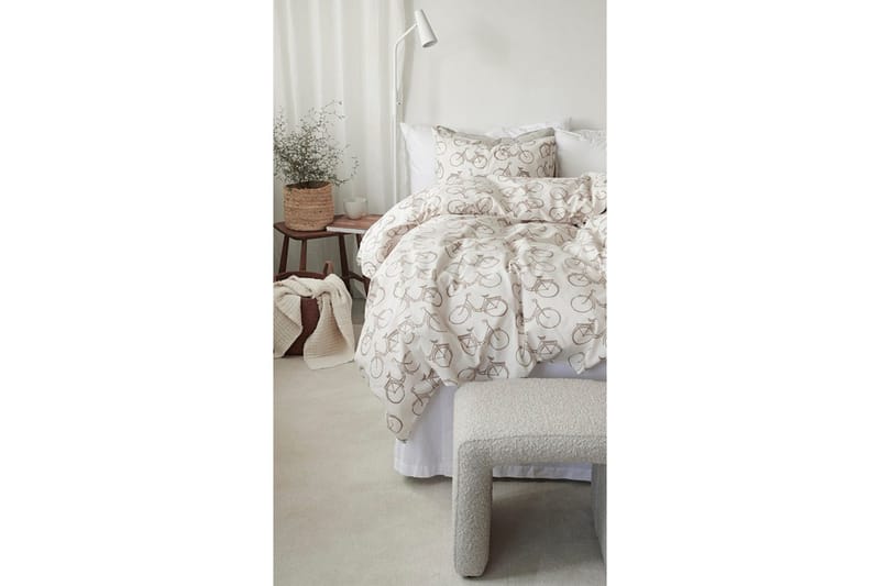 Påslakan 2-Dels Set Cykel Beige - Beige - Textil & mattor - Sängkläder - Täcke
