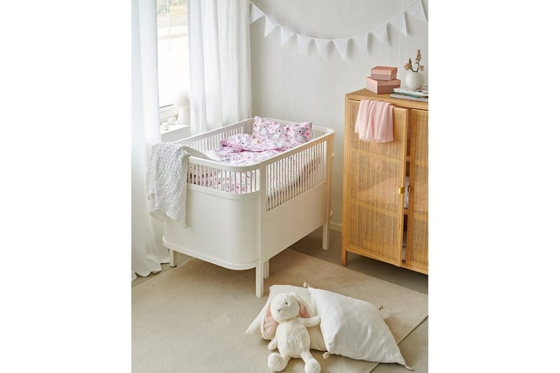 Påslakan 2-Dels Set Enhörning Spjälsäng Rosa - Textil & mattor - Sängkläder - Bäddset & påslakanset