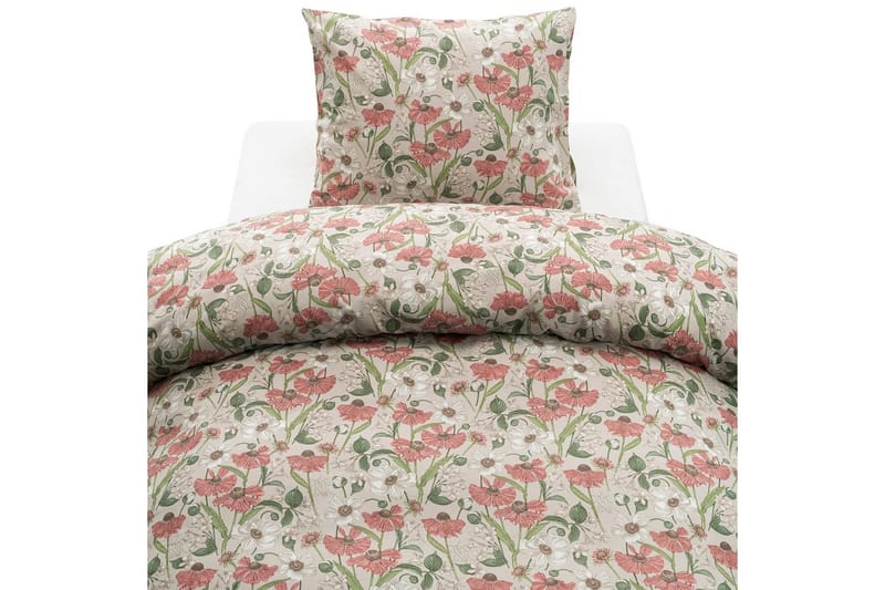 Påslakan 2-Dels Set Fleur Rosa - Rosa - Textil & mattor - Sängkläder - Bäddset & påslakanset