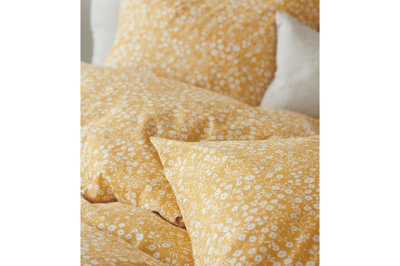 Påslakan 2-Dels Set Hedda Gul - Gul - Textil & mattor - Sängkläder - Bäddset & påslakanset