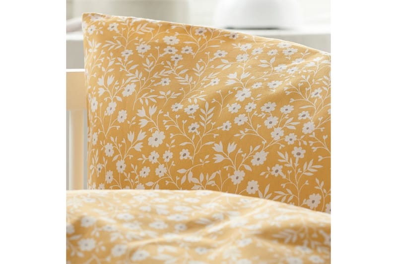 Påslakan 2-Dels Set Hedda Spjälsäng Gul - Gul - Textil & mattor - Sängkläder - Bäddset & påslakanset