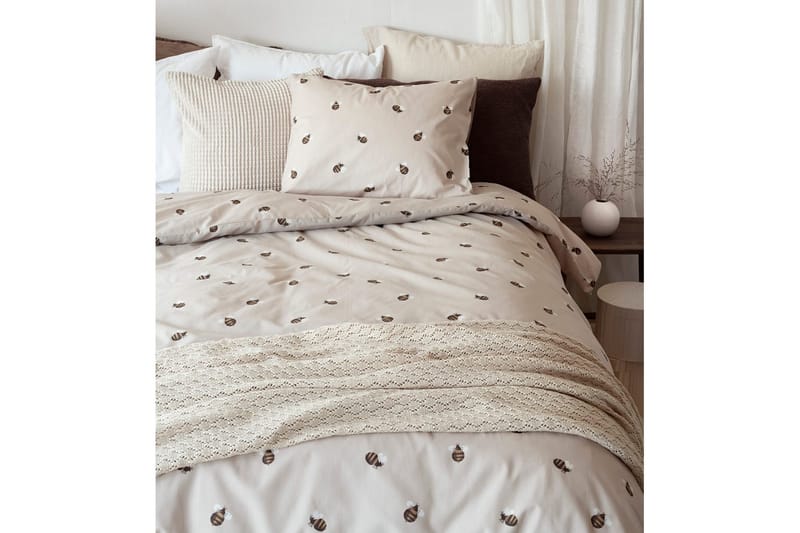 Påslakan 2-Dels Set Humla Sand - Textil & mattor - Sängkläder - Bäddset & påslakanset
