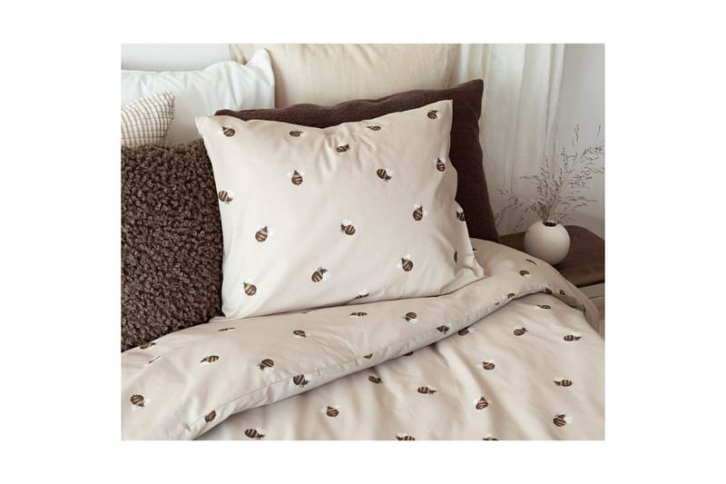 Påslakan 2-Dels Set Humla Sand - Textil & mattor - Sängkläder - Bäddset & påslakanset