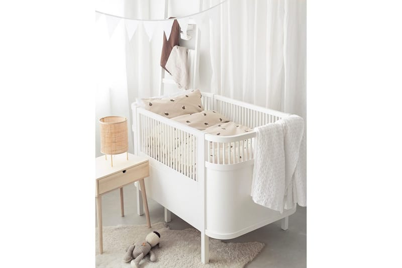 Påslakan 2-Dels Set Humla Spjälsäng Sand - Textil & mattor - Sängkläder - Bäddset & påslakanset