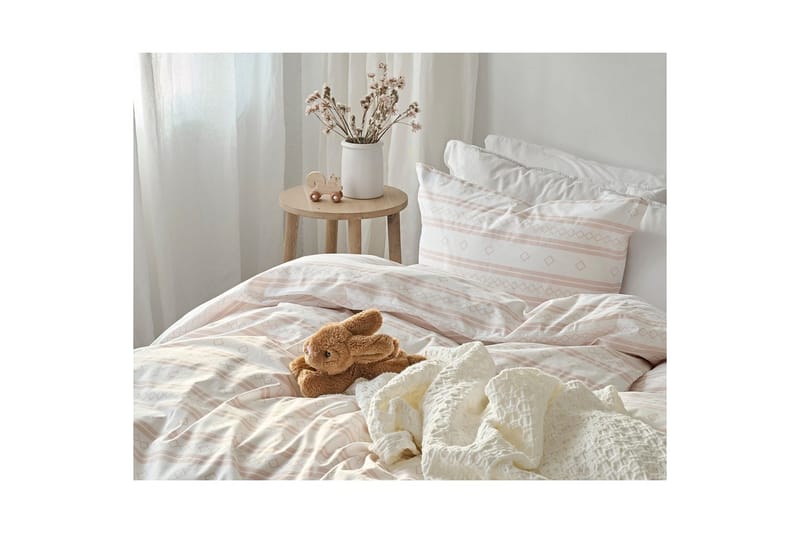 Påslakan 2-Dels Set Inka Rosa - Textil & mattor - Sängkläder - Bäddset & påslakanset
