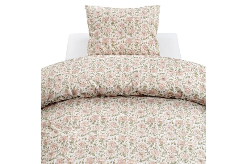 Påslakan 2-Dels Set Irma Flower Rosa - Textil & mattor - Sängkläder - Bäddset & påslakanset