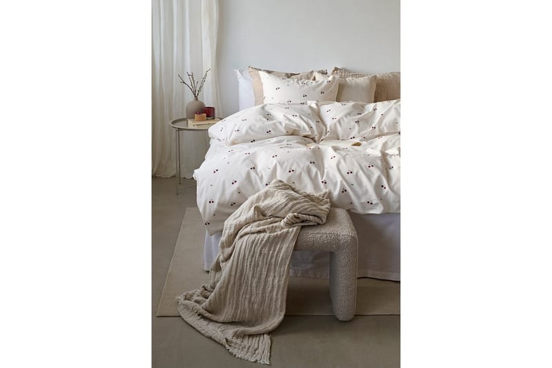 Påslakan 2-Dels Set Körsbär Sand - Textil & mattor - Sängkläder - Bäddset & påslakanset