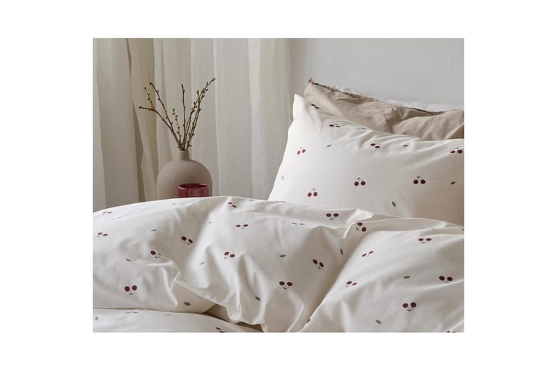 Påslakan 2-Dels Set Körsbär Sand - Textil & mattor - Sängkläder - Bäddset & påslakanset