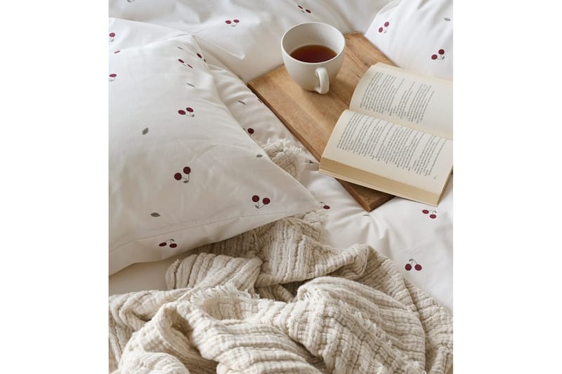 Påslakan 2-Dels Set Körsbär Sand - Textil & mattor - Sängkläder - Bäddset & påslakanset