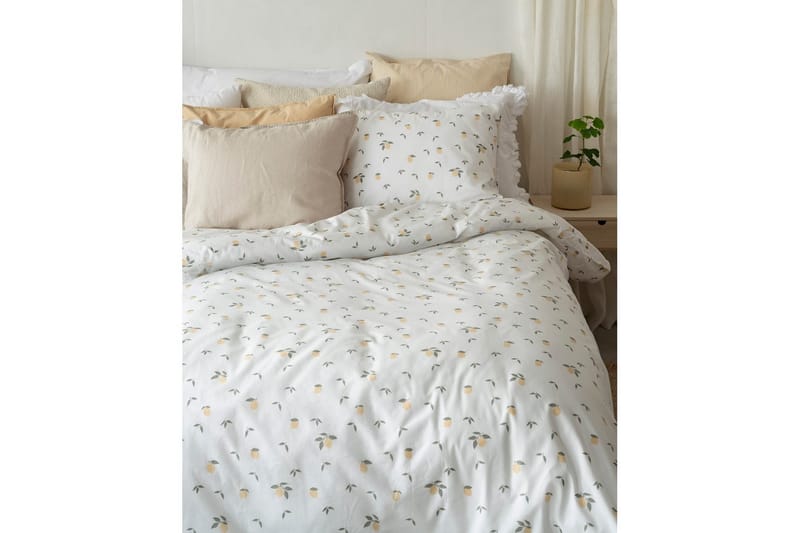 Påslakan 2-Dels Set Lemons Gul - Textil & mattor - Sängkläder - Bäddset & påslakanset