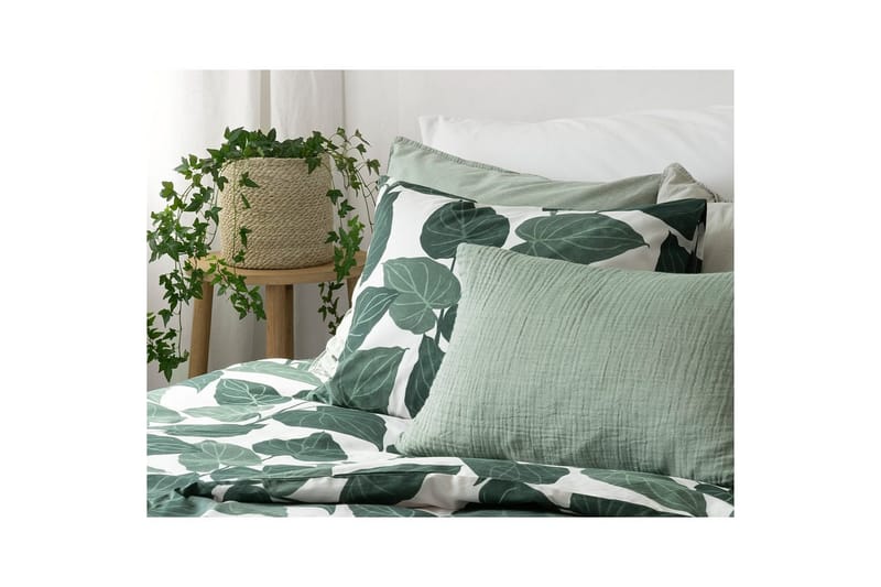 Påslakan 2-Dels Set Levi Grön - Grön - Textil & mattor - Sängkläder - Bäddset & påslakanset