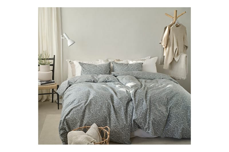 Påslakan 2-Dels Set Rita Flower Grön - Textil & mattor - Sängkläder - Bäddset & påslakanset