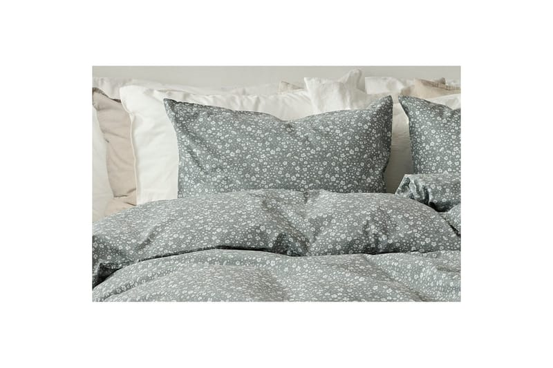 Påslakan 2-Dels Set Rita Flower Grön - Textil & mattor - Sängkläder - Bäddset & påslakanset