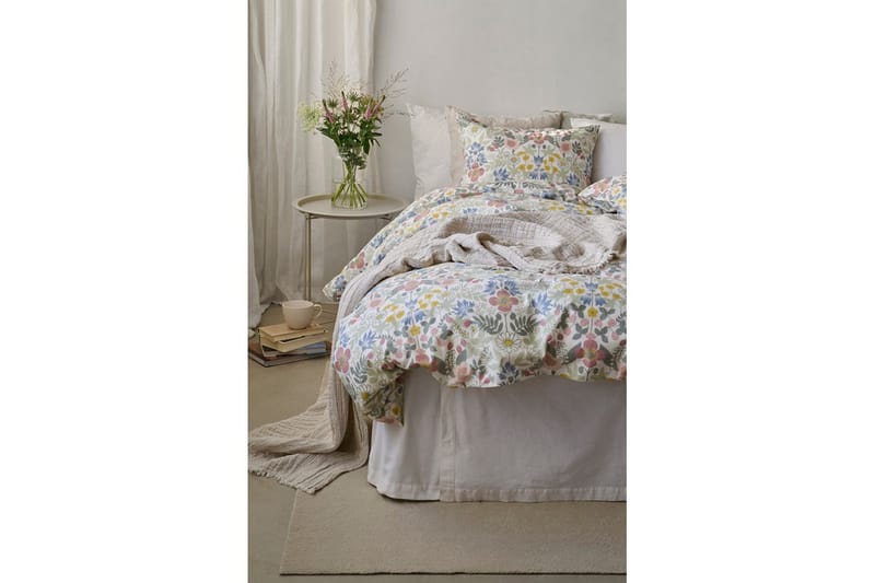 Påslakan 2-Dels Set Sommarblommor Multi - Textil & mattor - Sängkläder - Täcke