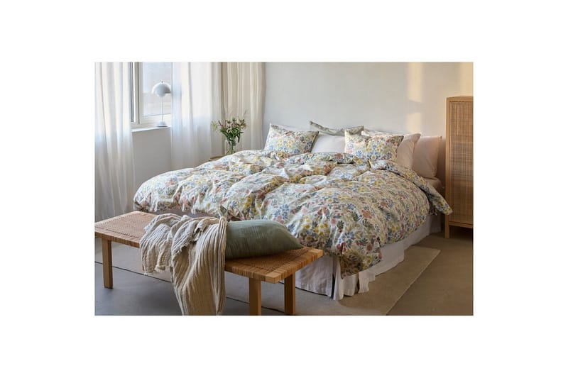Påslakan 2-Dels Set Sommarblommor Multi - Textil & mattor - Sängkläder - Täcke