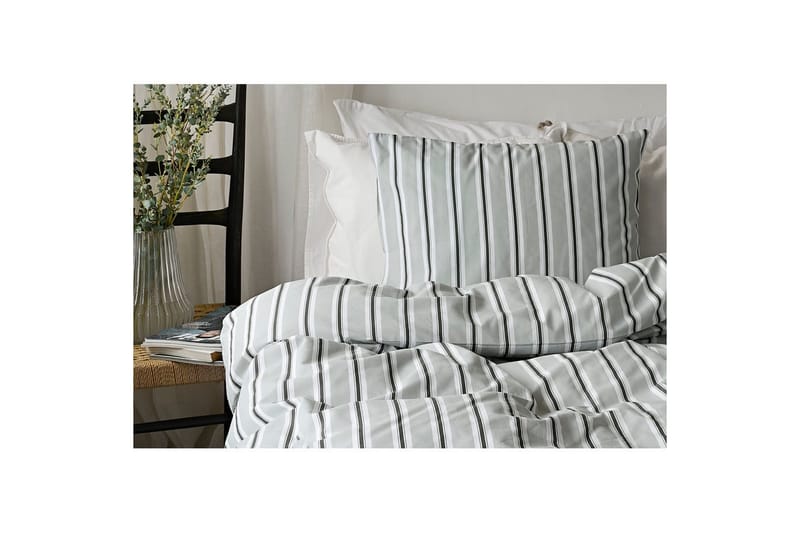 Påslakan 2-Dels Set Sunnan Rand Grön - Grön - Textil & mattor - Sängkläder - Bäddset & påslakanset