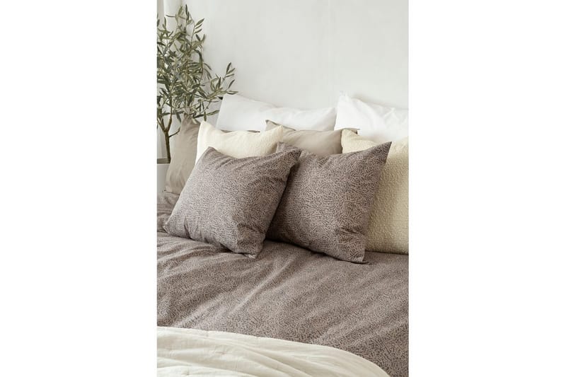 Påslakan 2-Dels Set Sylvi Brun - Brun - Textil & mattor - Sängkläder - Bäddset & påslakanset