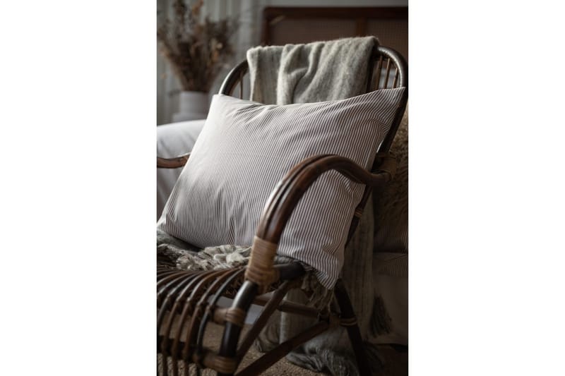 Påslakan 2-Dels Set Thelma Stripe Brun - Brun - Textil & mattor - Sängkläder - Bäddset & påslakanset
