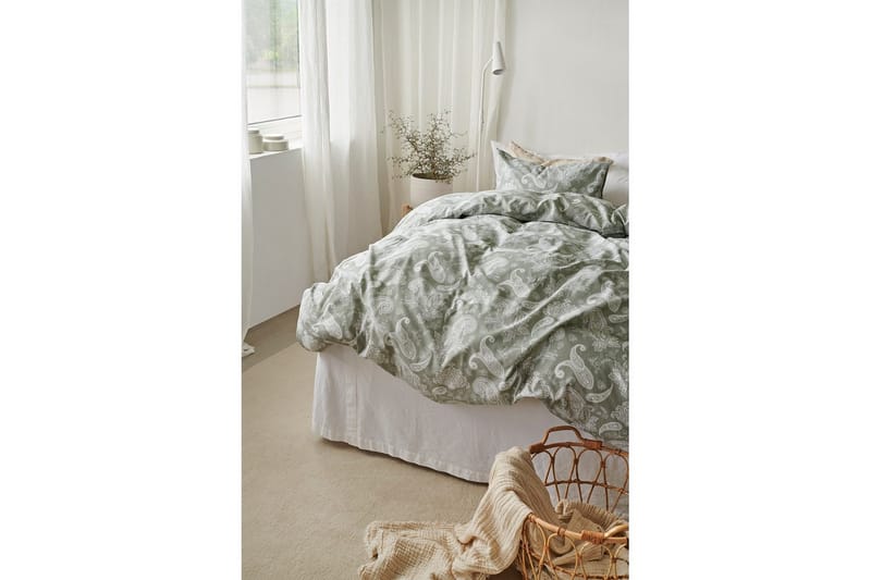 Påslakan 2-Dels Set Tilly Grön - Grön - Textil & mattor - Sängkläder - Bäddset & påslakanset