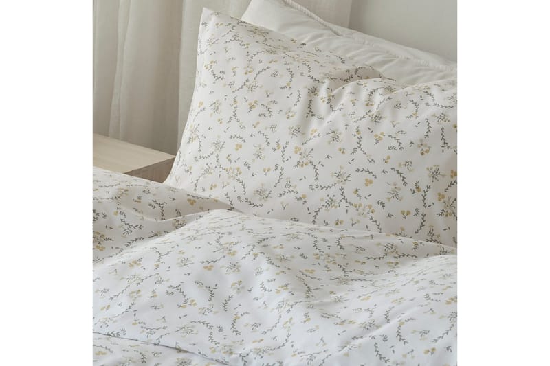 Påslakan 2-Dels Set Vilja Gul - Gul - Textil & mattor - Sängkläder - Bäddset & påslakanset