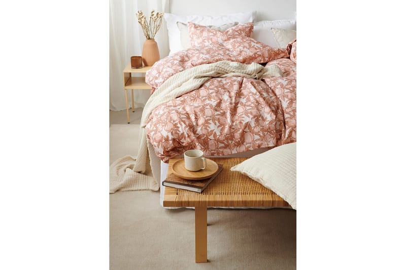 Påslakan 2-Dels Set Pomegranate Peach - Peach - Textil & mattor - Sängkläder - Täcke