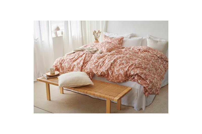 Påslakan 2-Dels Set Pomegranate Peach - Peach - Textil & mattor - Sängkläder - Täcke