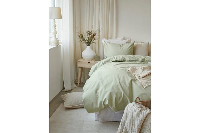 Påslakan 3-Dels Set Humble Dubbel Grön - Grön - Textil & mattor - Sängkläder - Bäddset & påslakanset