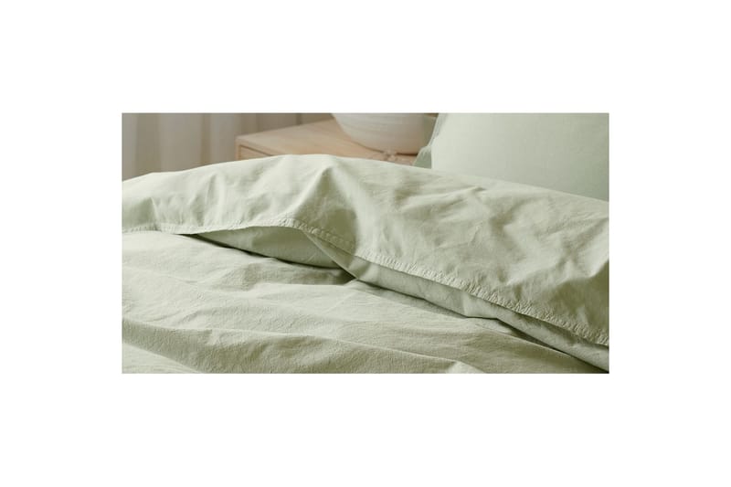 Påslakan 3-Dels Set Humble Dubbel Grön - Grön - Textil & mattor - Sängkläder - Bäddset & påslakanset
