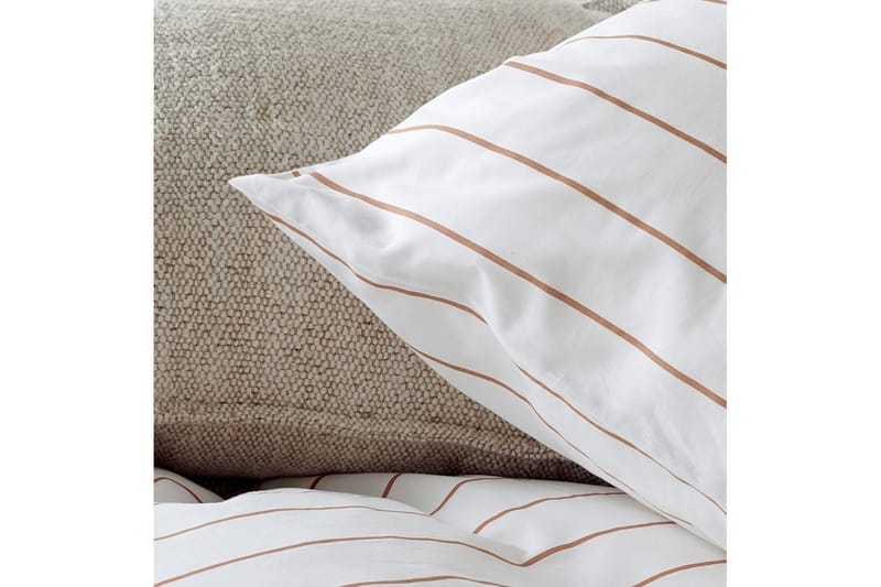Påslakan 3-Dels Set Saga Dubbel Orange - Orange - Textil & mattor - Sängkläder - Bäddset & påslakanset