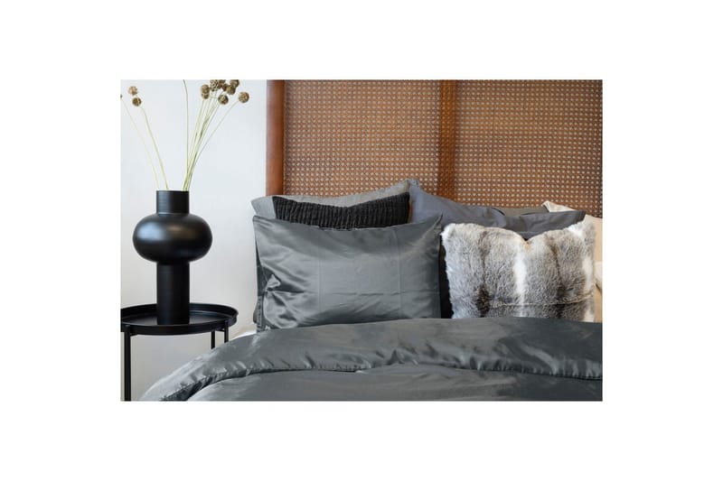 Påslakan Harmony 2-Dels Set Glamoursatin Antracit/mörkgrå - Textil & mattor - Sängkläder - Bäddset & påslakanset