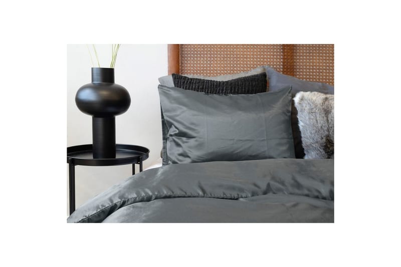 Påslakan Harmony 2-Dels Set Glamoursatin Antracit/mörkgrå - Textil & mattor - Sängkläder - Bäddset & påslakanset