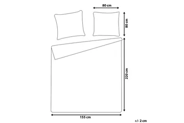 Påslakanset Avondale Vit, 220x155 cm - Vit, 220x155 cm - Textil & mattor - Sängkläder - Bäddset & påslakanset